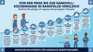Infografik zu Mengenangaben in der Küche